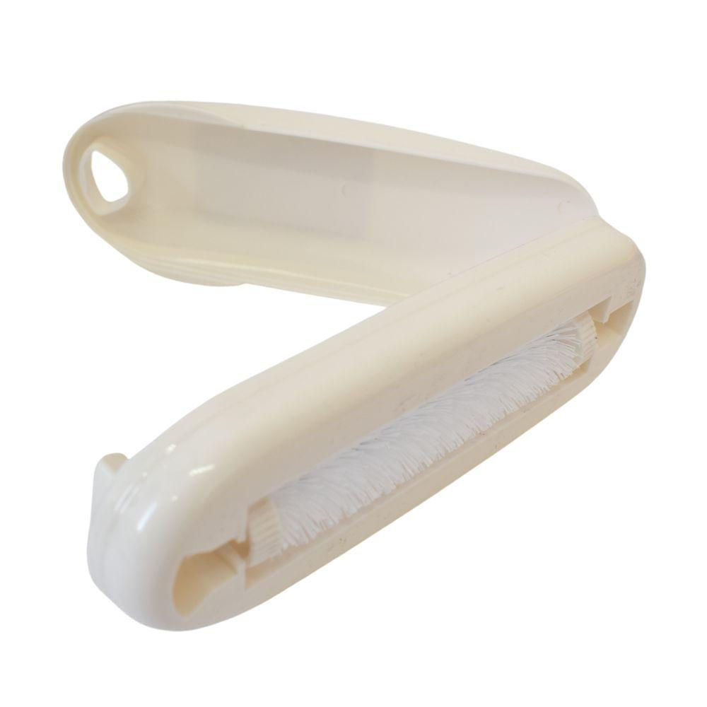 Escova Papa Migalha Com Reservatório 19Cm De Plástico Branco