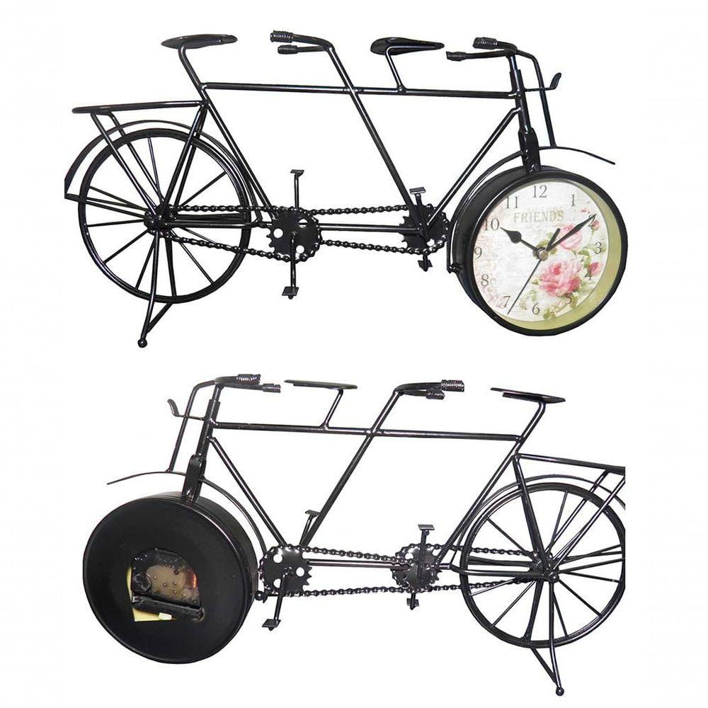 Relogio Vintage Modelo Bicicleta Retro De Mesa Para Casa