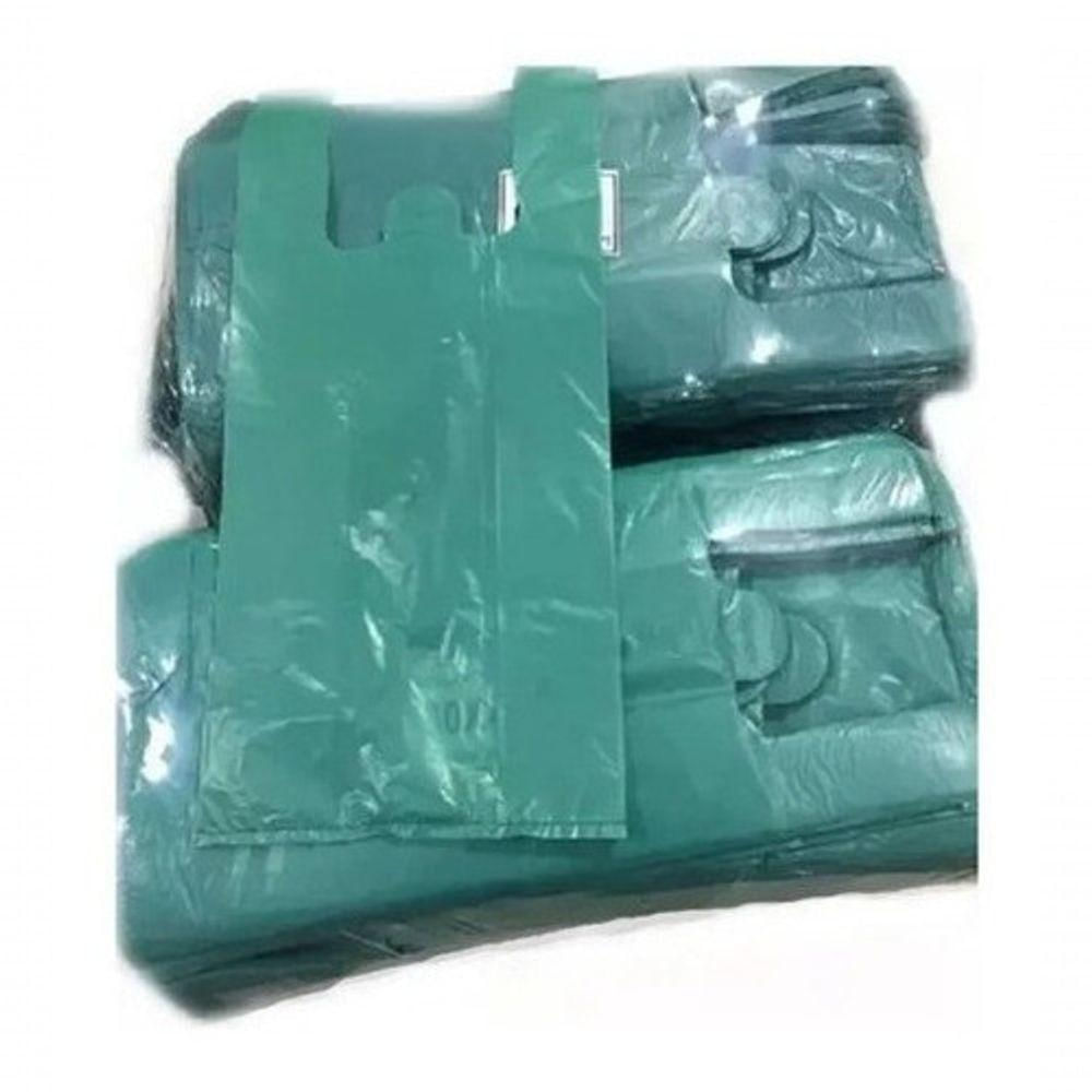 Sacola Plástica Reciclada Reforçada Verde 30X40 C/ 5Kg