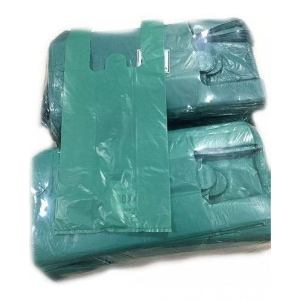 Sacolas Plasticas Reciclada Preta 1kg 45x60+1kg 60x80 Verde
