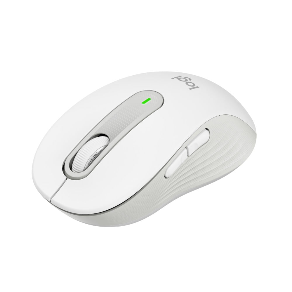 Mouse Sem Fio Logitech Signature M650 Bluetooth Branco 1000 DPI - 910-006252 Branco