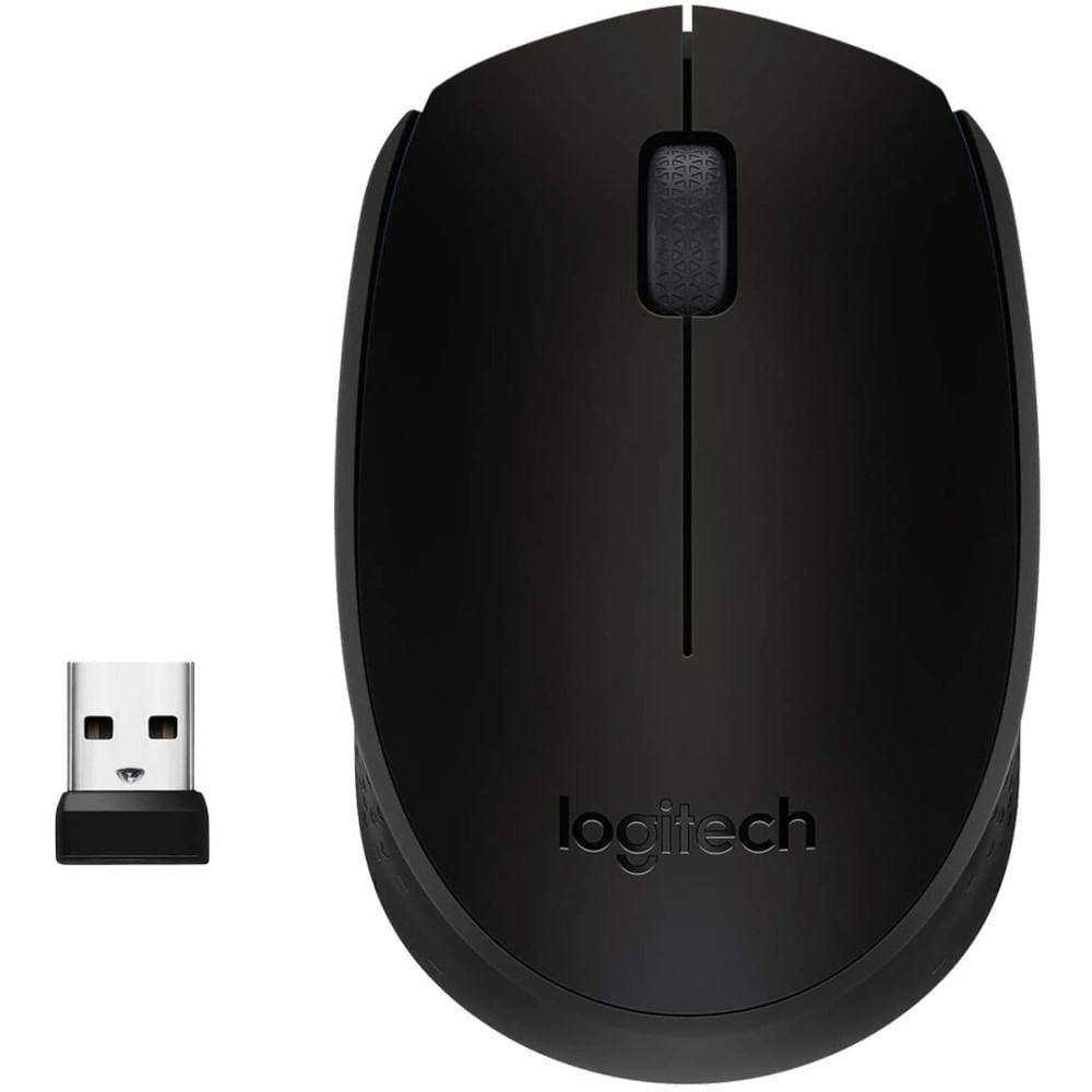 Mouse Logitech M170 Wireless Nano 910-004940 Preto