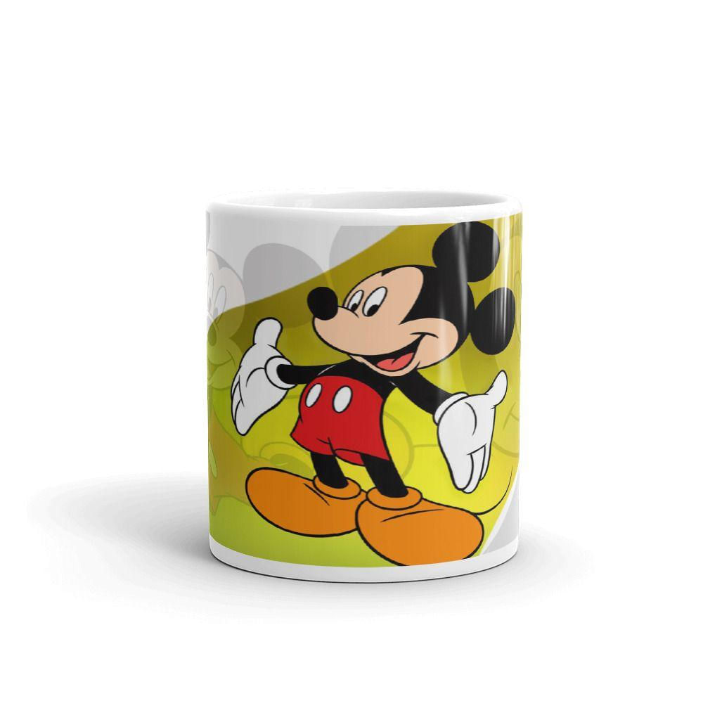 Caneca de Porcelana Mickey Minie e Pluto