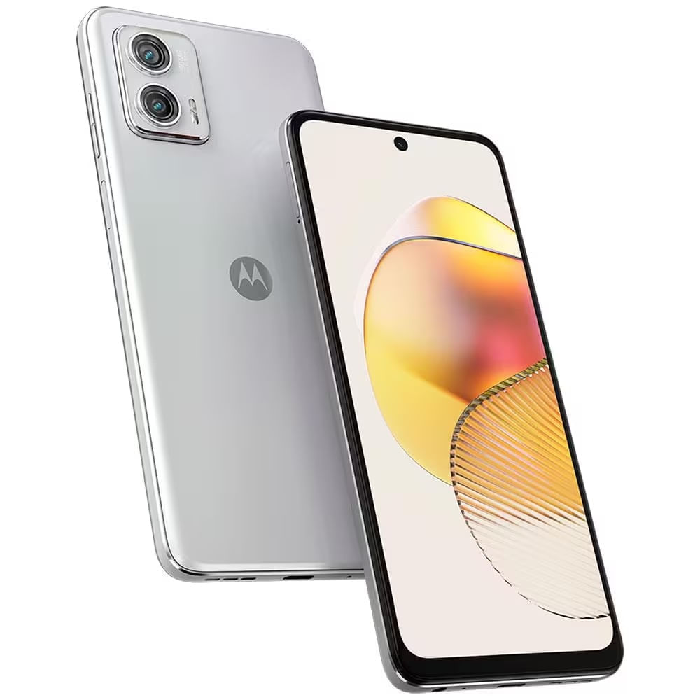 Smartphone Motorola Moto G73 5G 128GB 8GB RAM Tela 6.5" Câmera Dupla Selfie de 16MP - Branco 128GB / Branco