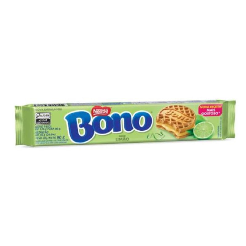 Nestlé Biscoito Bono Sabor Limão 90 gramas