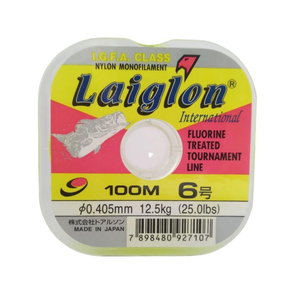 Linha Monofilamento Laiglon 100m Amarelo - 0,435mm - 30lbs