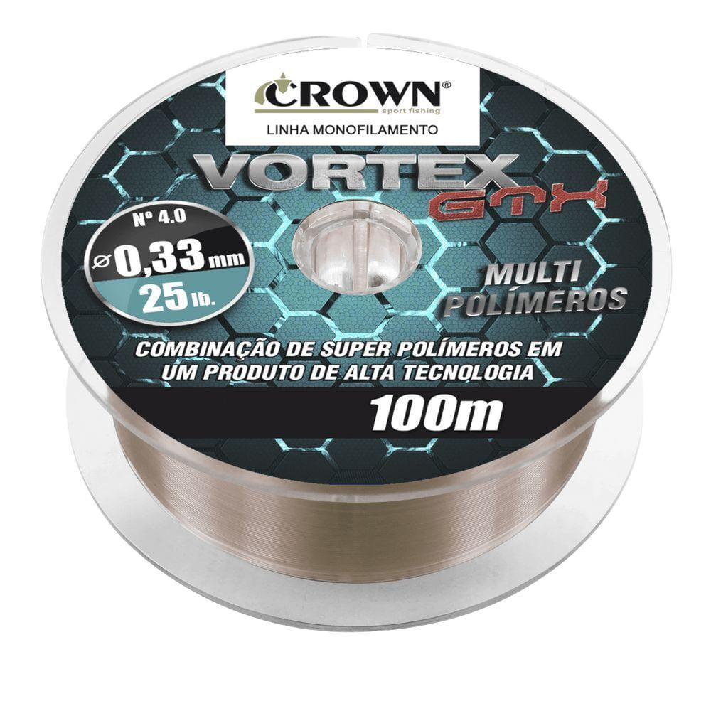 Linha Monofilamento Crown Vortex Gtx 100m 0,33mm - 25lbs
