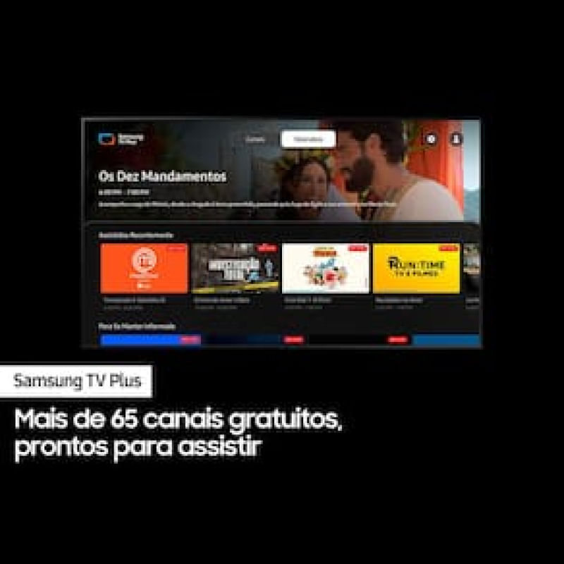 Smart TV 50" UHD 4K Samsung 50CU7700, Processador Crystal 4K, Samsung Gaming Hub, Visual Livre de Cabos, Tela sem limites, Alexa built in