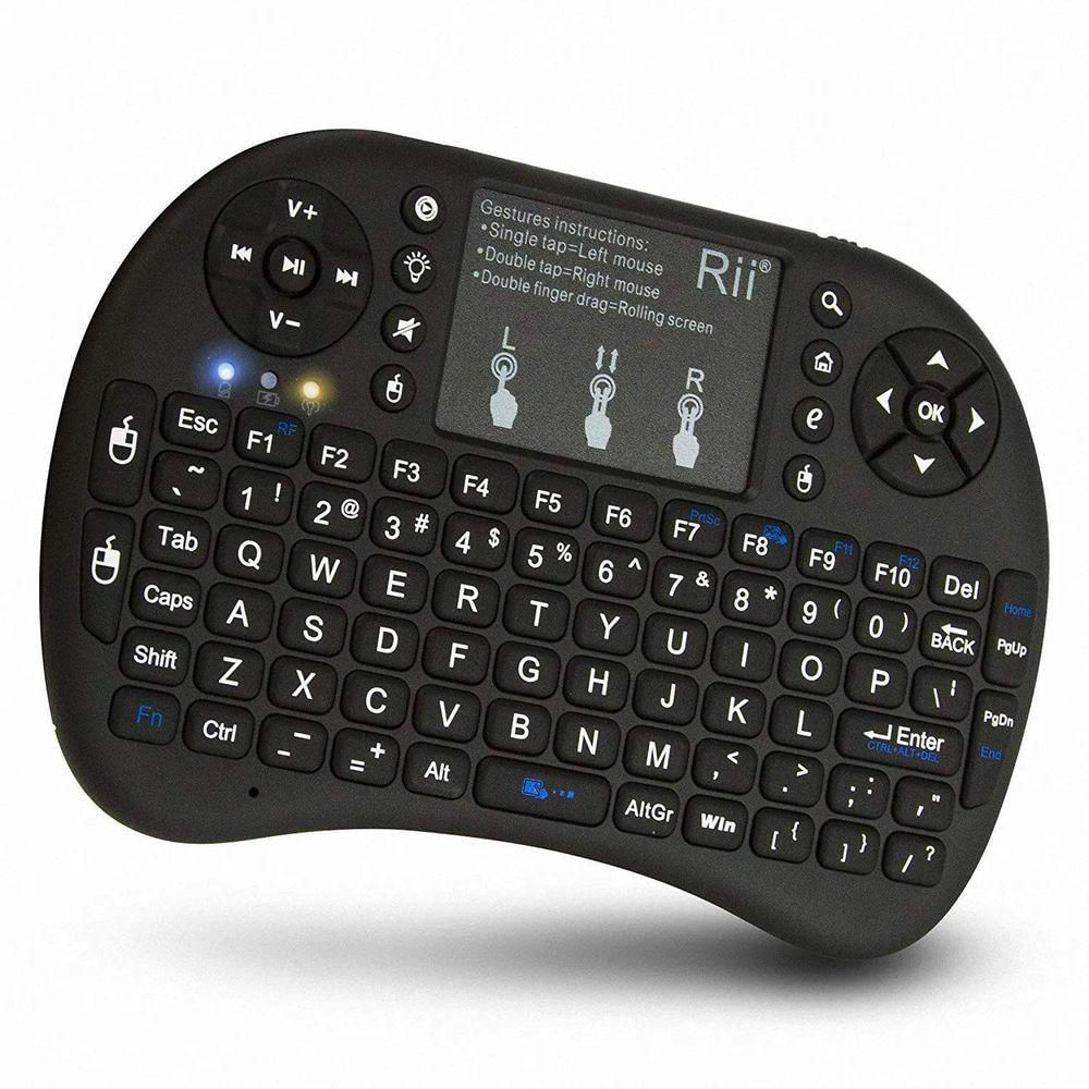 Mini Teclado Wireless Keyboard Mouse - Preto