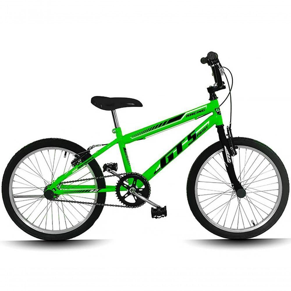 Bicicleta Mtb Aro 20 Gt Sprint Racing Infantil Freio V-brake Verde