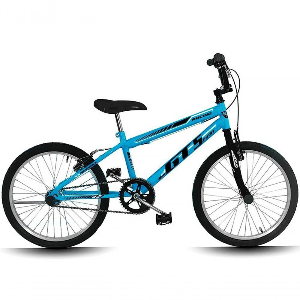 Bicicleta Mtb Aro 20 Gt Sprint Racing Infantil Freio V-brake Azul
