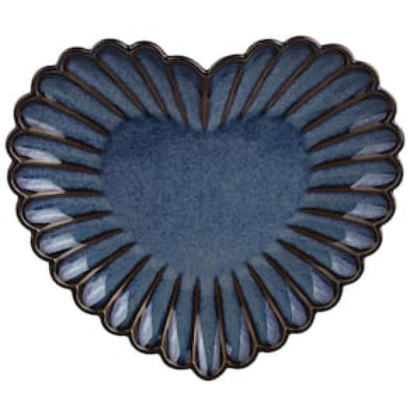 Petisqueira Coração LHermitage em Porcelana  17,7 cm