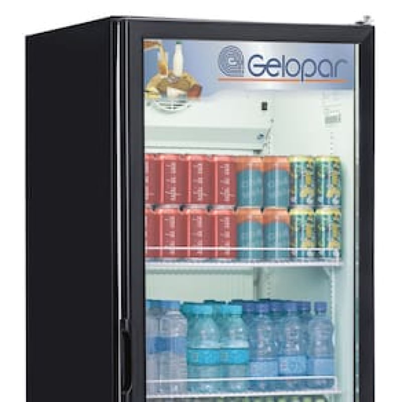 Refrigerador de Bebidas Vertical Gelopar Frost Free GPTU-40 Preto - 414 L 110
