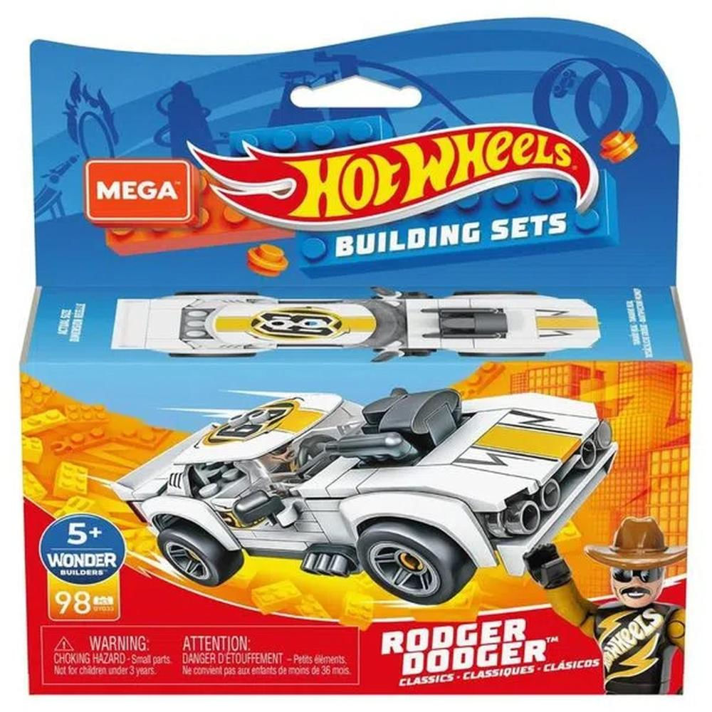 Hot Wheels Mini Clássicos Mega Construx - Mattel Rodger Dodger