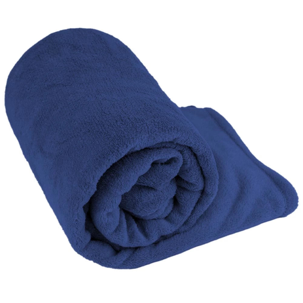 Manta Cobertor Solteiro Fleece Le Casa Lisa 100% Poliéster Azul UNICA