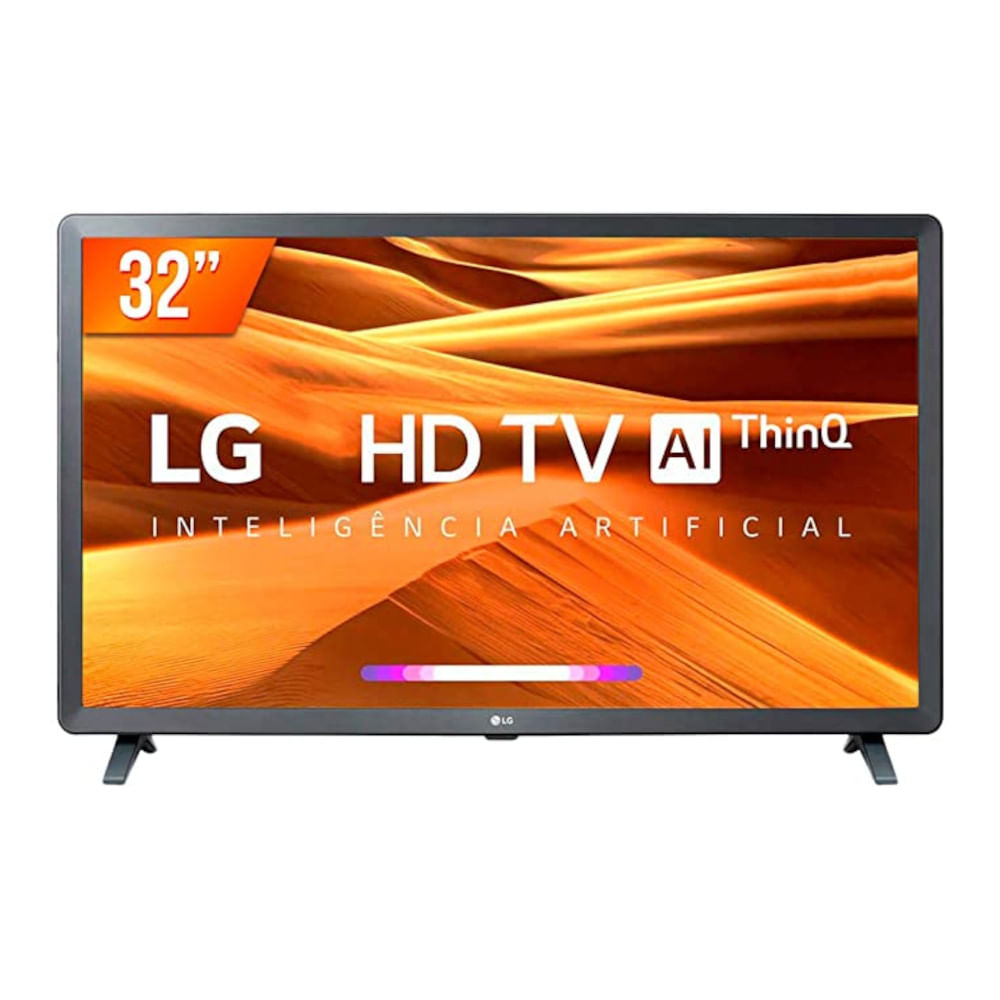 Smart TV LG 32 LED HD USB HDMI Wi-fi Bluetooth HDR 10 ThinQ Ai Google Assis. Alexa - 32LQ621CBSBAWZ Preto