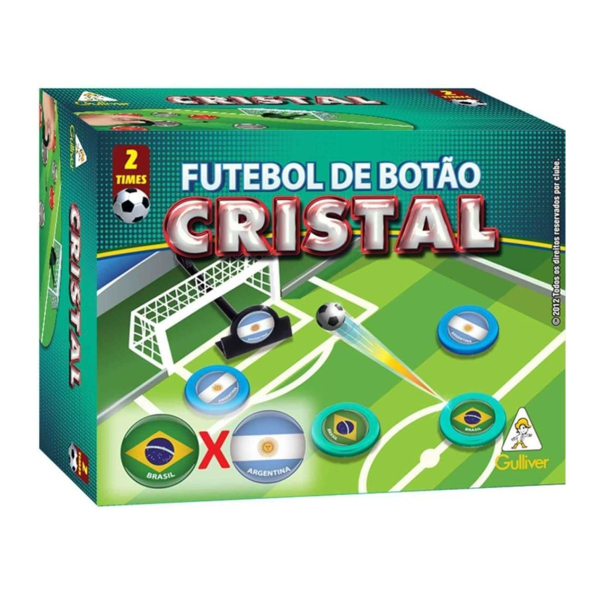 Futebol Botão Cristal Brasil X Argentina Gulliver 0382