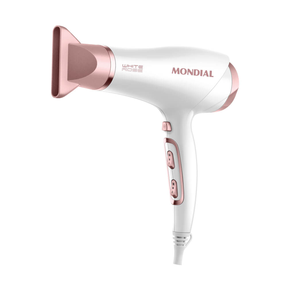Secador de cabelos Mondial White Rose SCN-50 2000W Branco/Rose 110