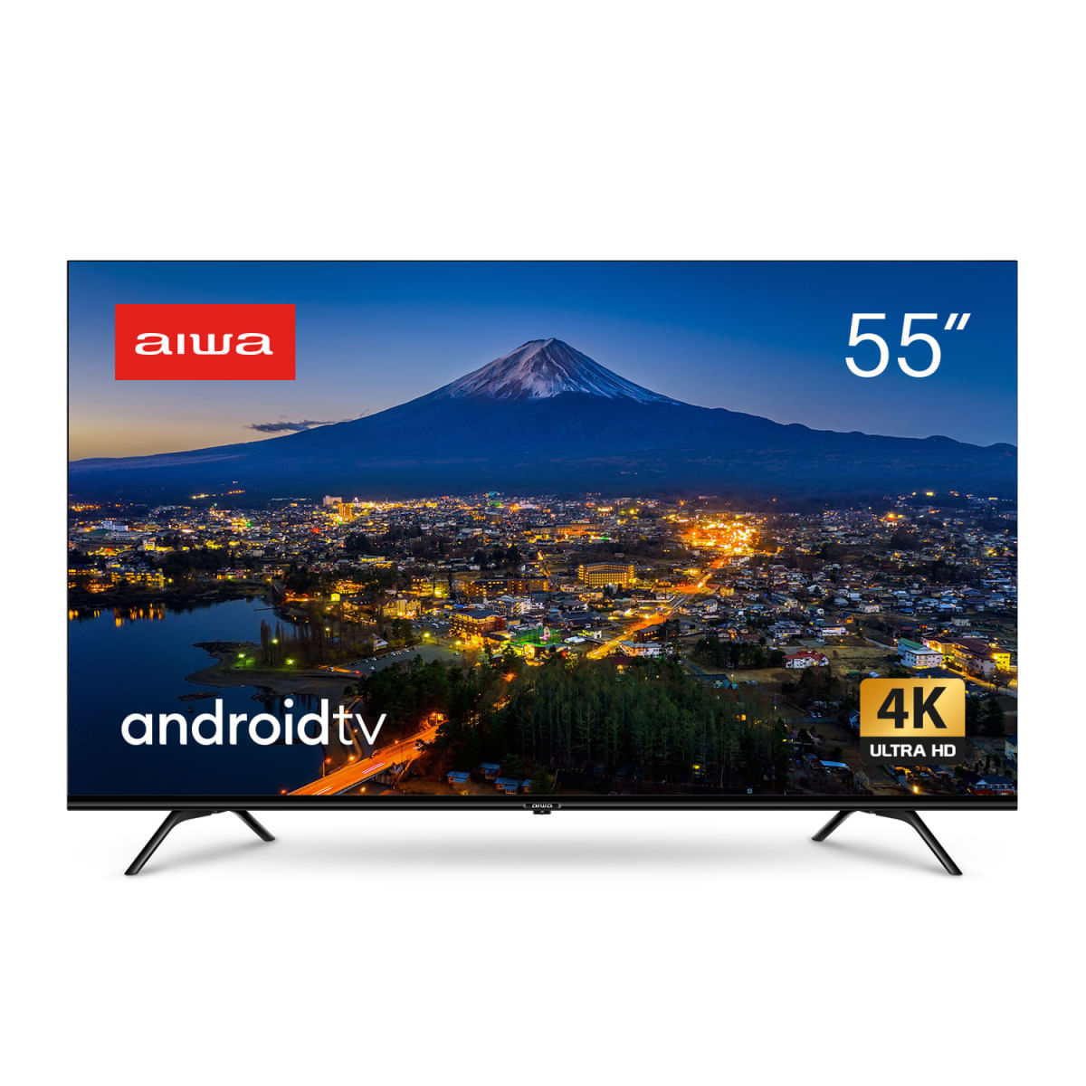 Smart TV Aiwa 55” Android, 4K, Borda Ultrafina, Dolby Vision & Atmos - AWS-TV-55-BL-01-A Bivolt