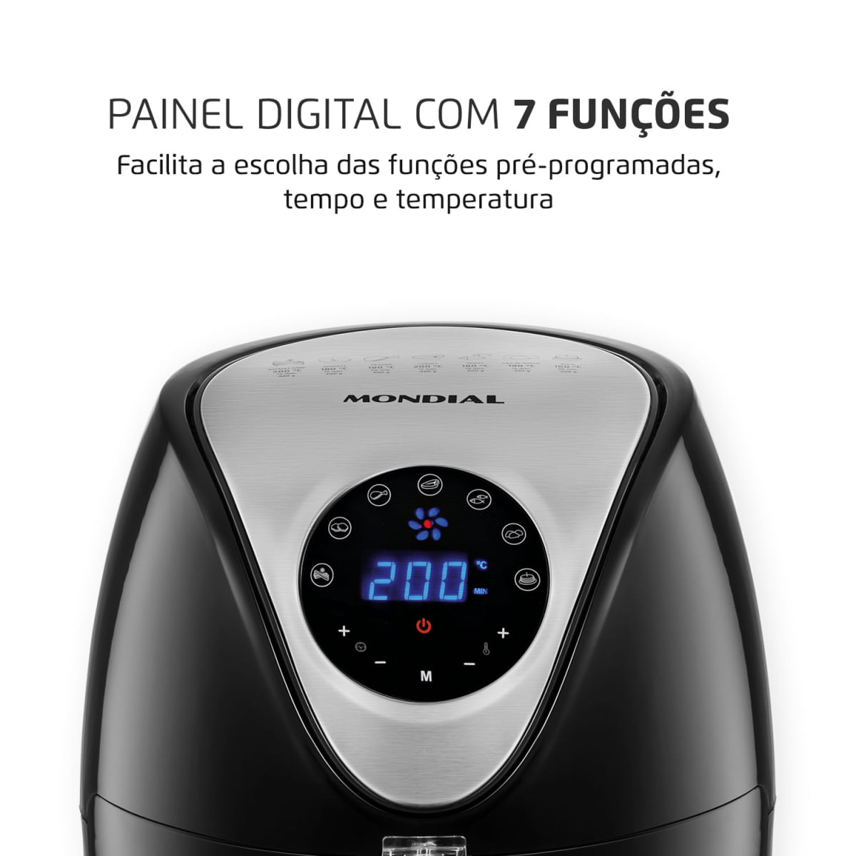 Fritadeira Elétrica Mondial Family IV Inox Digital Touch  AF-30-DI 110V