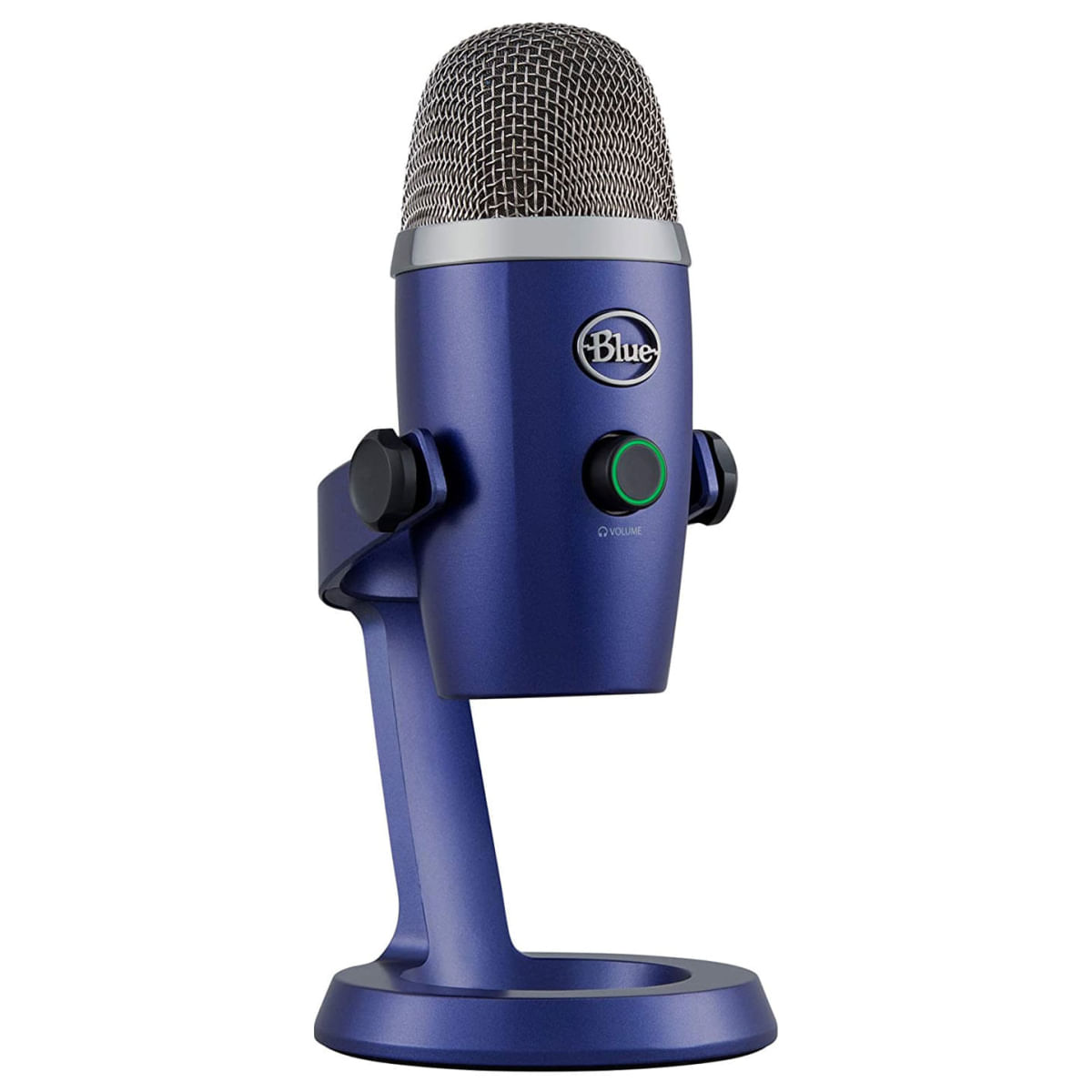 Microfone Yeti Nano Blue Premium USB para Gravação de Àudio e Streaming cor Azul
