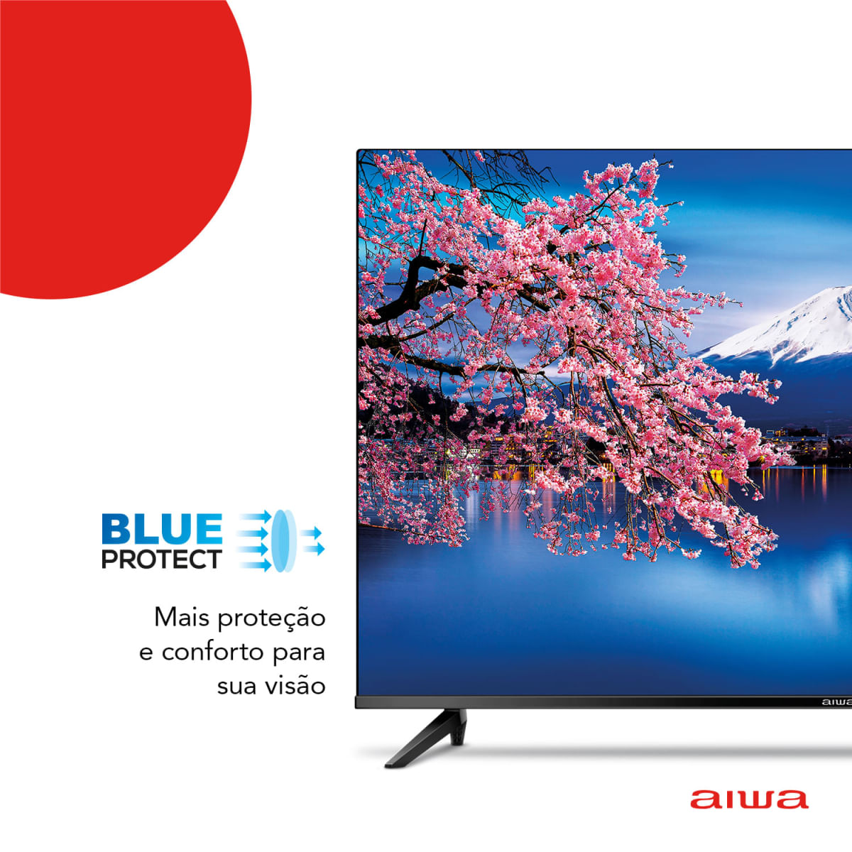 Smart TV AIWA 43” Full HD Borda Ultrafina HDR10 Dolby Áudio AWS-TV-43-BL-01 Bivolt