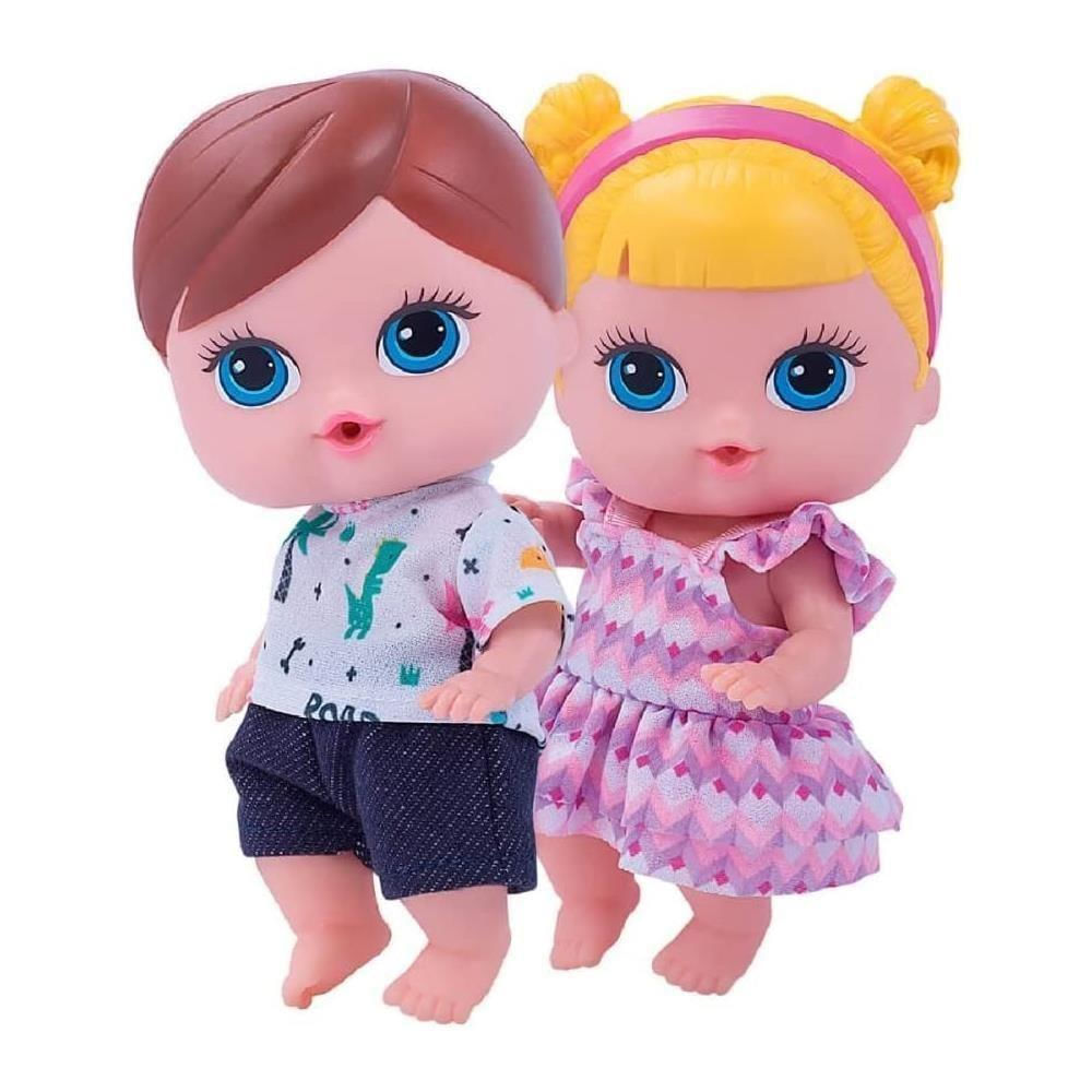 Boneca Babys Collection Mini Gemeos 380 Super Toys