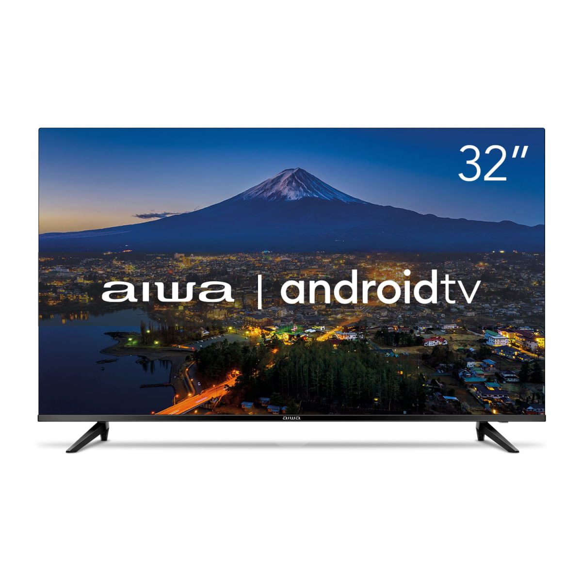 Smart TV AIWA 32” Android HD Borda Ultrafina HDR10 Dolby Áudio AWS-TV-32-BL-02-A Bivolt