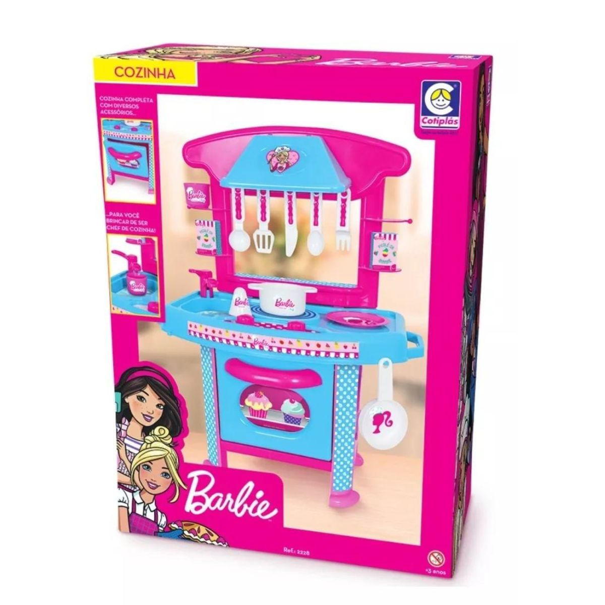 Acessórios Para Boneca Barbie Chef Cozinha Cotiplas 2228
