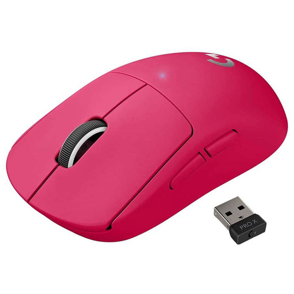 Mouse Gamer Sem Fio Logitech G Pro X Superlight USB Rosa - 910-005955 Rosa