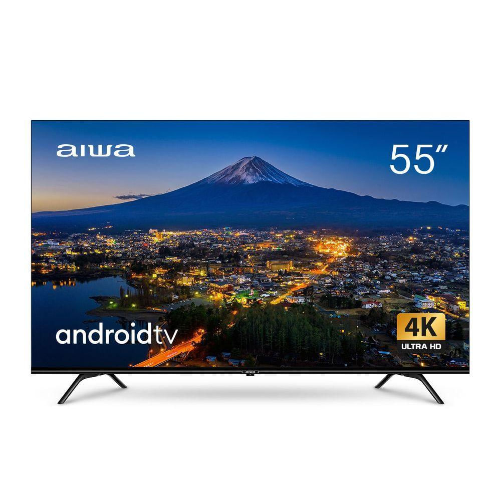 "Smart Tv Aiwa 55? Android, 4k, Dolby Vision &amp; Atmos - Aws-tv-55-bl-01 Biv"