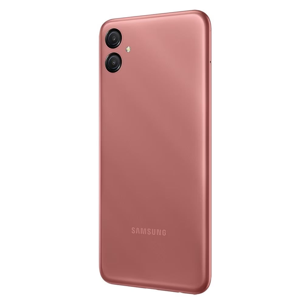 Smartphone Samsung Galaxy A04e 64GB 3GB RAM Câmera dupla 13MP + 2MP Octa-Core Dual SIM 6.5" Cobre