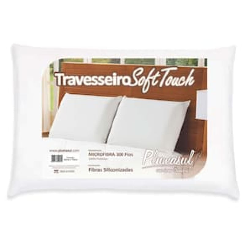 Travesseiro Soft Touch Plumasul 50 x 70 cm  Branco