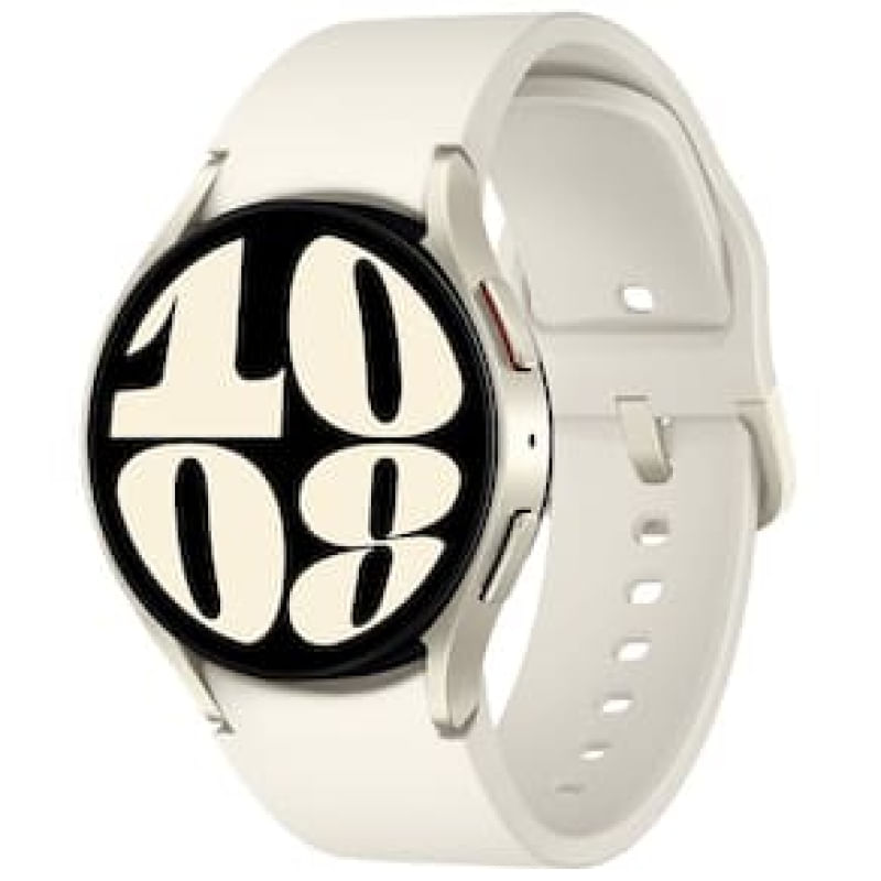 "Smartwatch Samsung Galaxy Watch6 LTE 40mm Creme Tela Super AMOLED de 1.31"", Bluetooth, Wi-Fi, GPS, NFC e Google Wear OS"