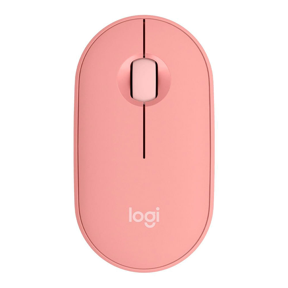 Mouse Sem Fio Logitech Pebble 2 M350s Bluetooth Rosa 1000 DPI - 910-007048 Rosa / 110V