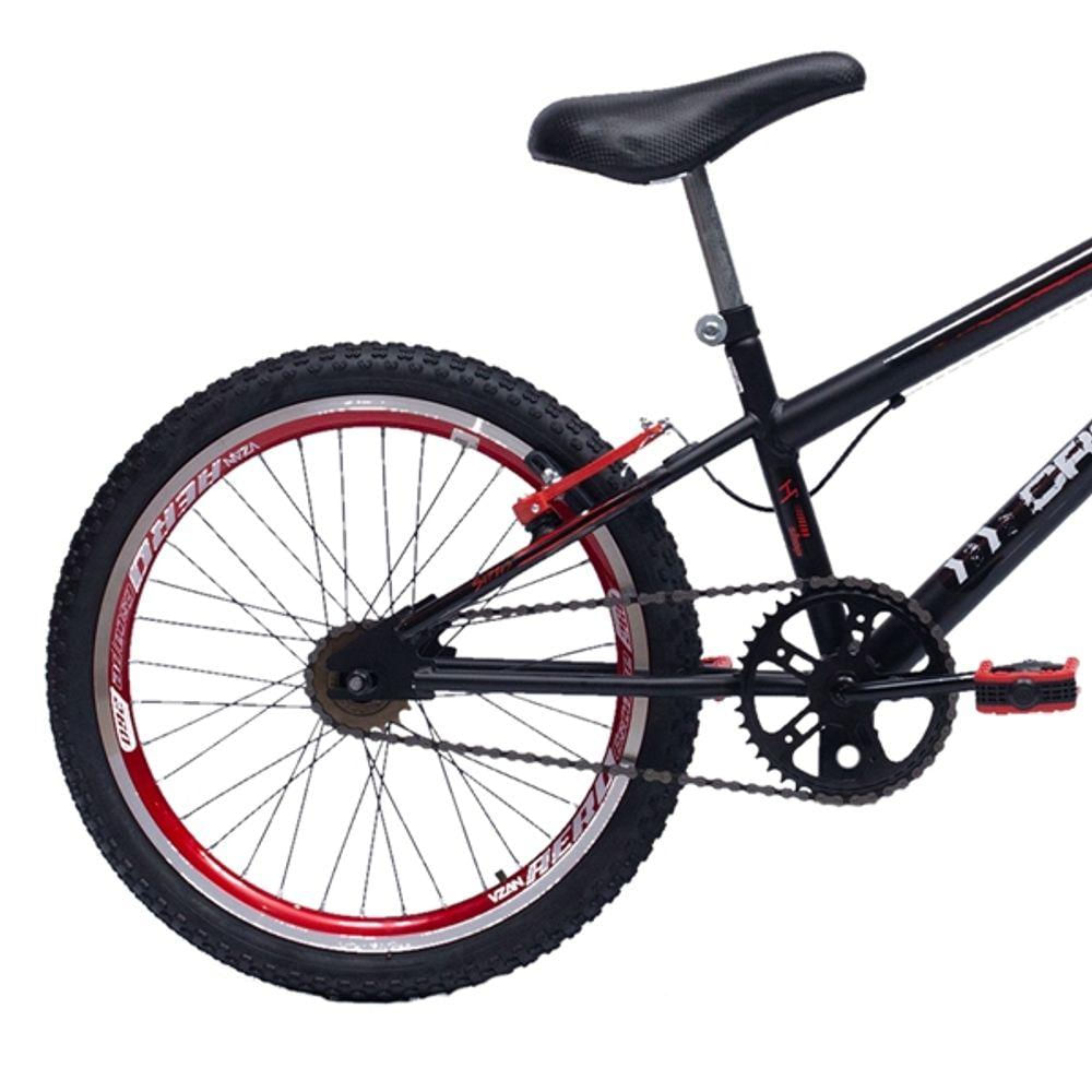 Bicicleta Aro 20 Aero Cross Infantil Bmx Freestyle - Varias es Preto Com Vermelho