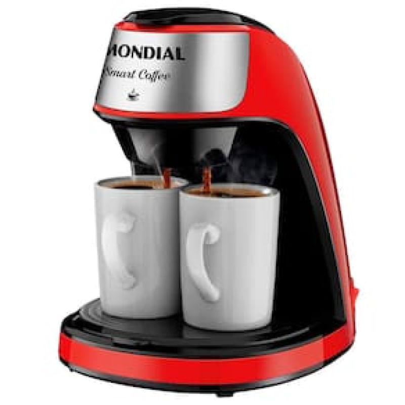 Cafeteira Elétrica Mondial Smart Coffee C-42 com 2 Xícaras - Vermelha Vermelho / 110