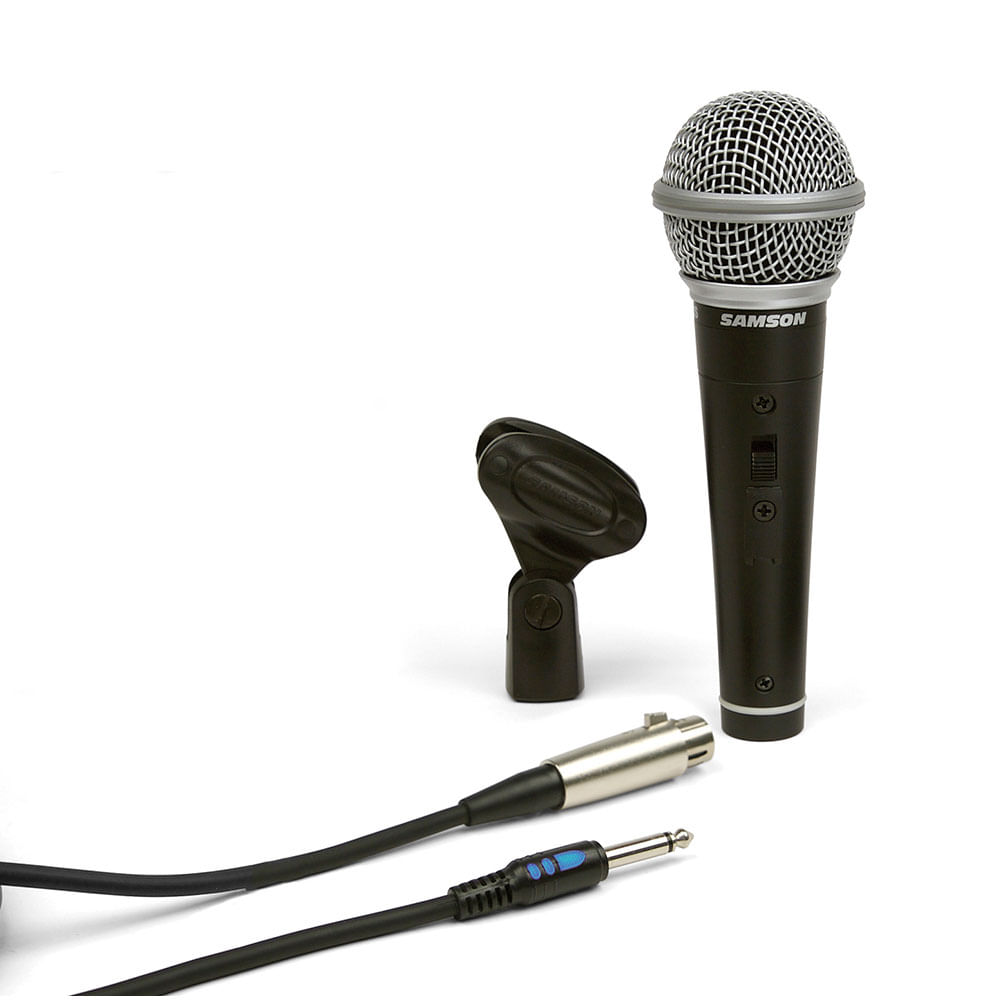 Microfone Dinâmico Samson R21S Cardióide C/ Chave - AC1155
