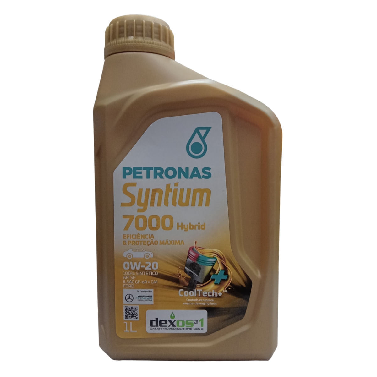 Óleo Lubrificante do Motor Petronas Syntium 7000 Hybrid 0W20 100% Sintético Tecnologia °CoolTech™ - 1L