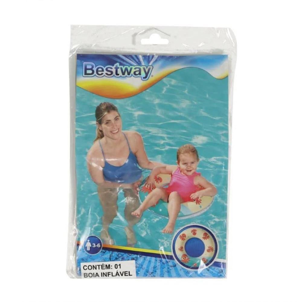 Boia Inflável Infantil Circular Estampada Piscina água Mar Praia W36014 Bel