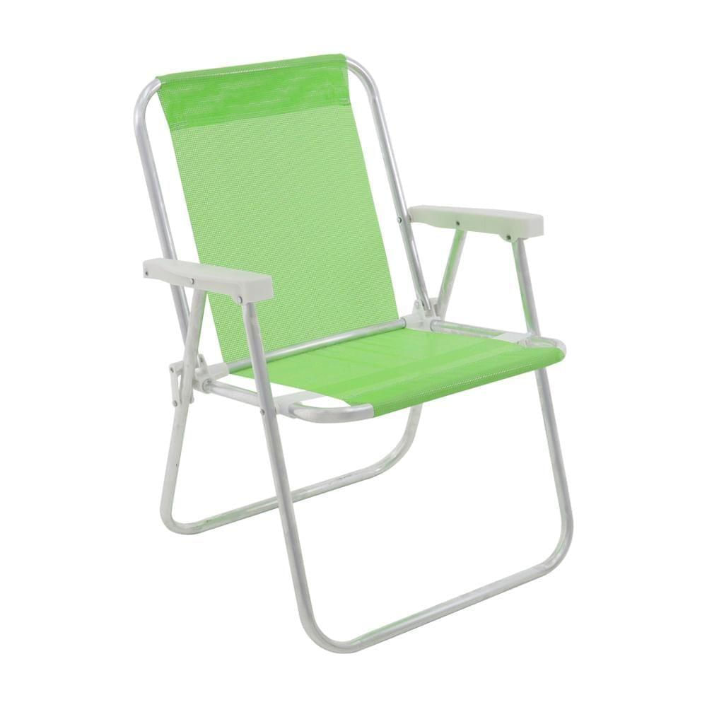 Cadeira Alta Lazy Em Alumínio Verde Bel