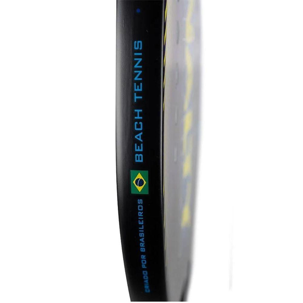 Raquete Beach Tennis Fiber Glass Xxii Penalty Roxo/Amarelo