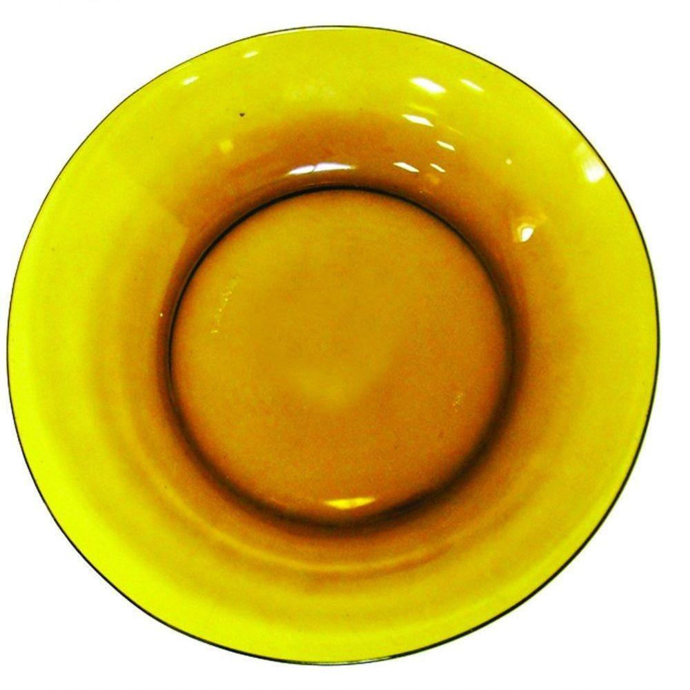 Prato Fundo Sopa Amber Em Vidro 1 Peças 22,5cm