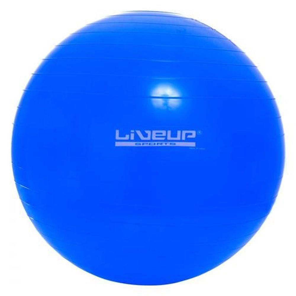 Bola Pilates Yoga Fitball Liveup Tamanho 65cm Cor Azul