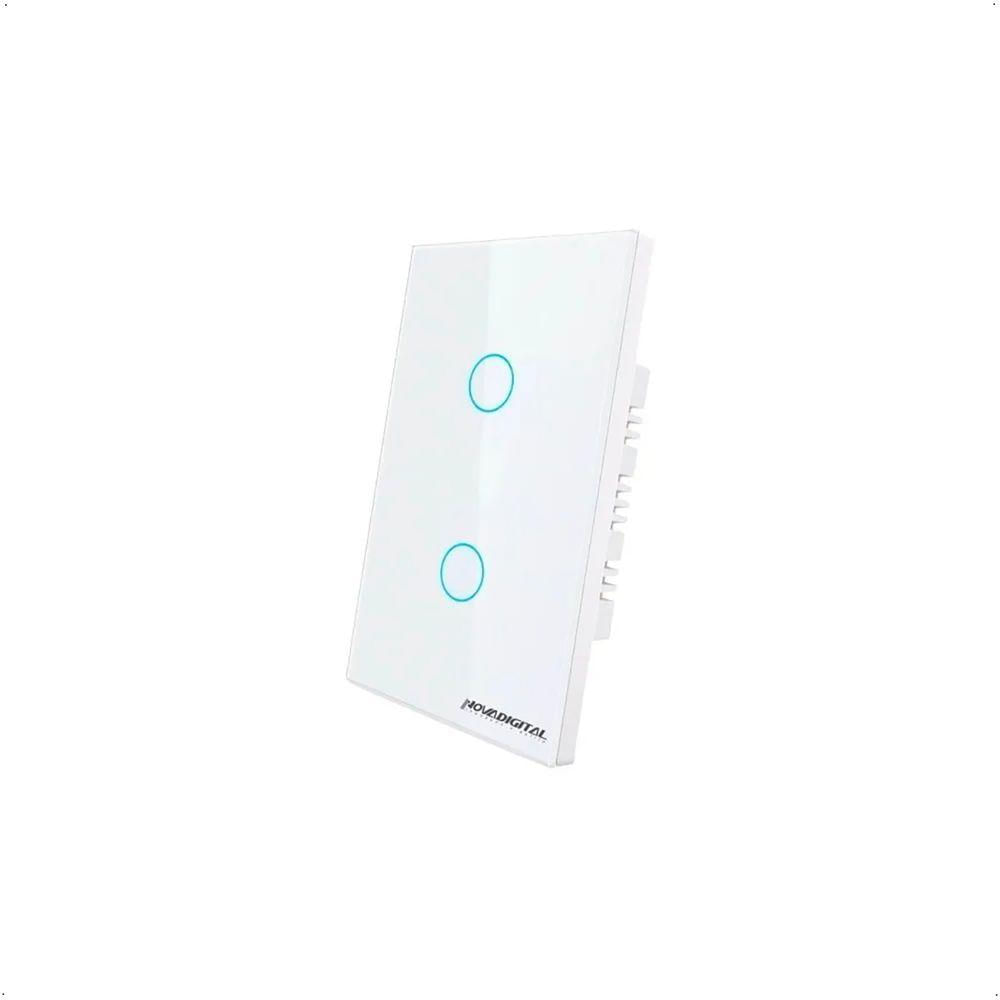 Interruptor Inteligente Wi-fi Novadigital 2 Botões Original - Branco