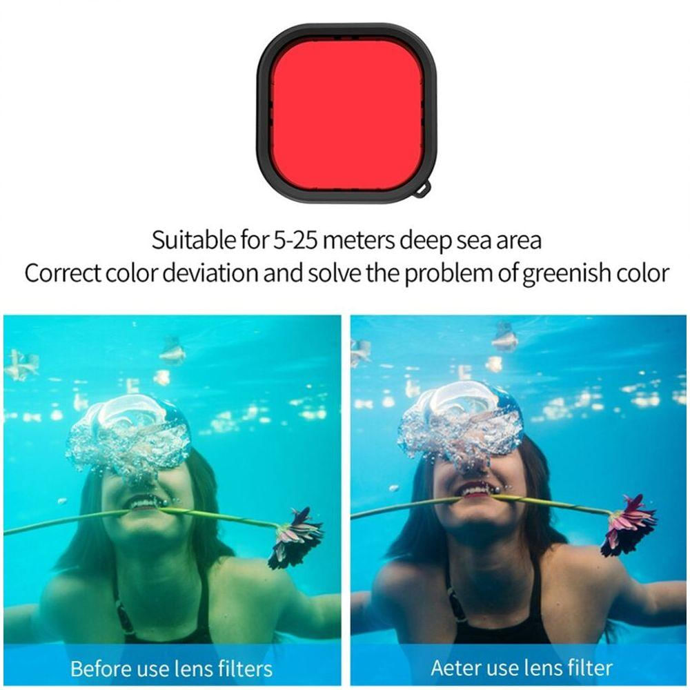 Filtro Mergulho Vermelho para GoPro 9, 10 e 11 Black