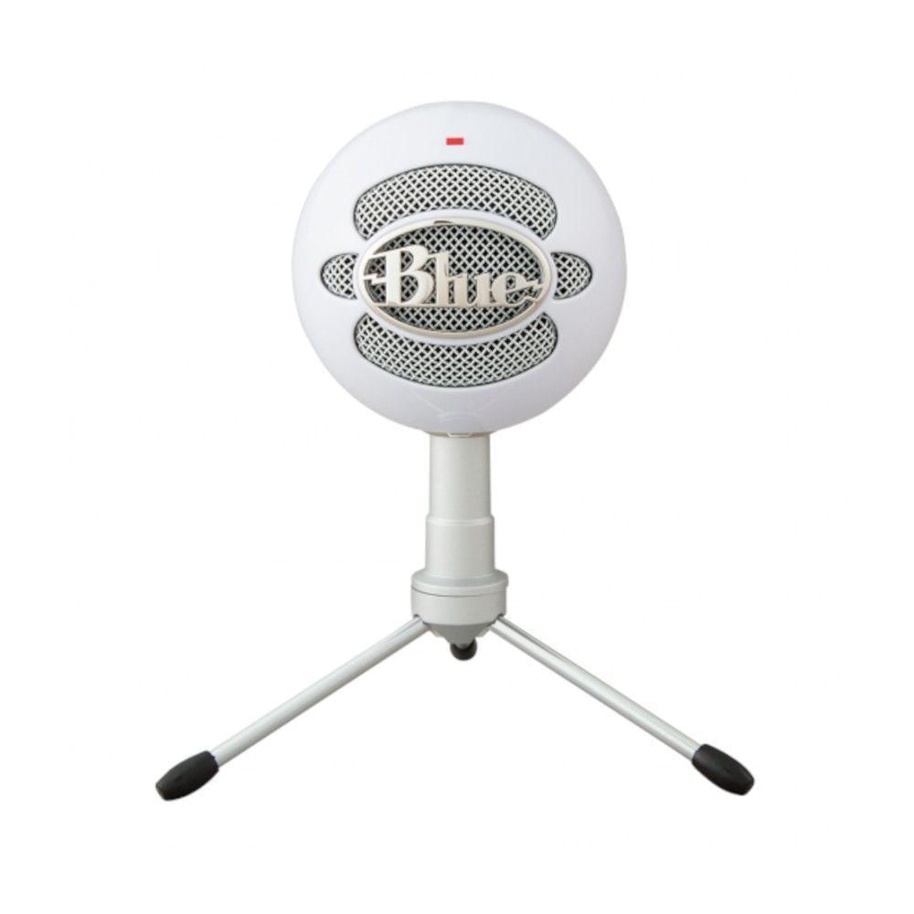 Microfone Condensador Logitech Usb Blue Snowball Ice Branco