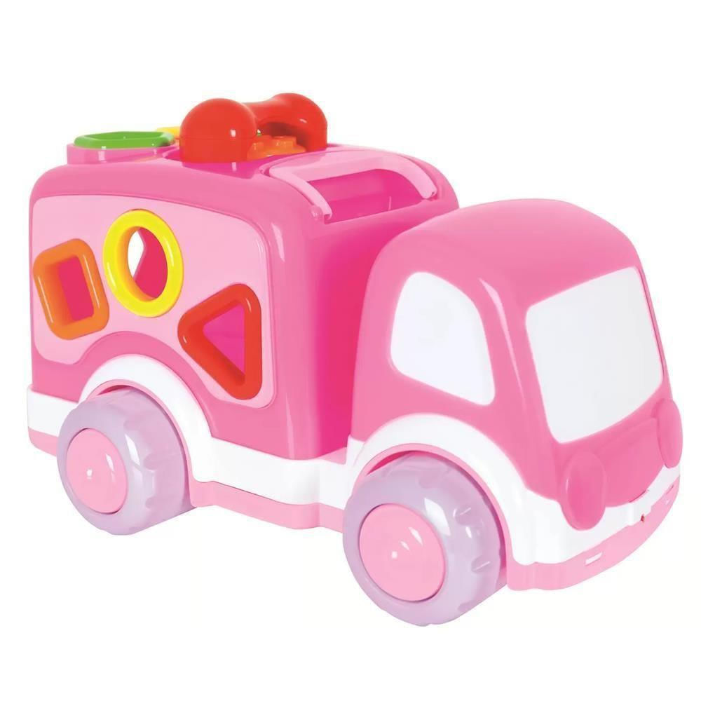 Caminhão Atividades Bloco Montar Menina 1 Ano Super Toys