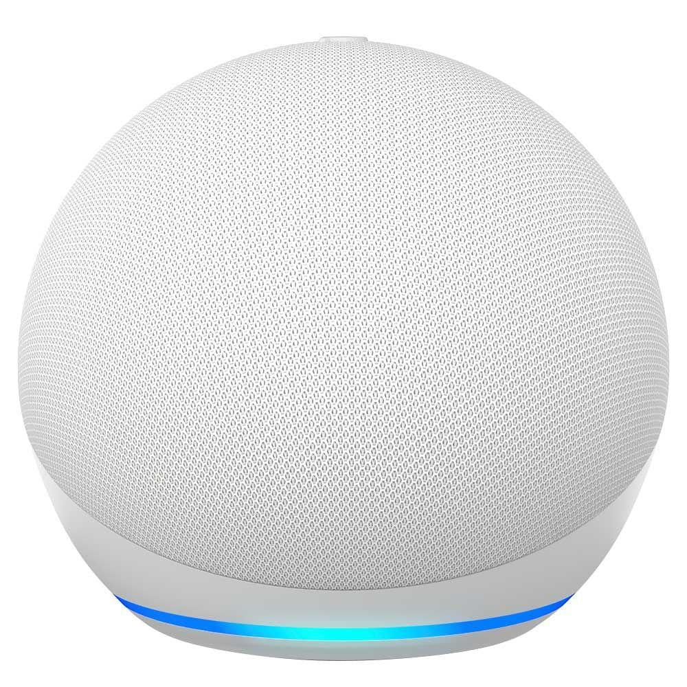 Caixa De Som Amazon Echo Dot 5° Geração - Cor Branca - Com Alexa E Bluetooth