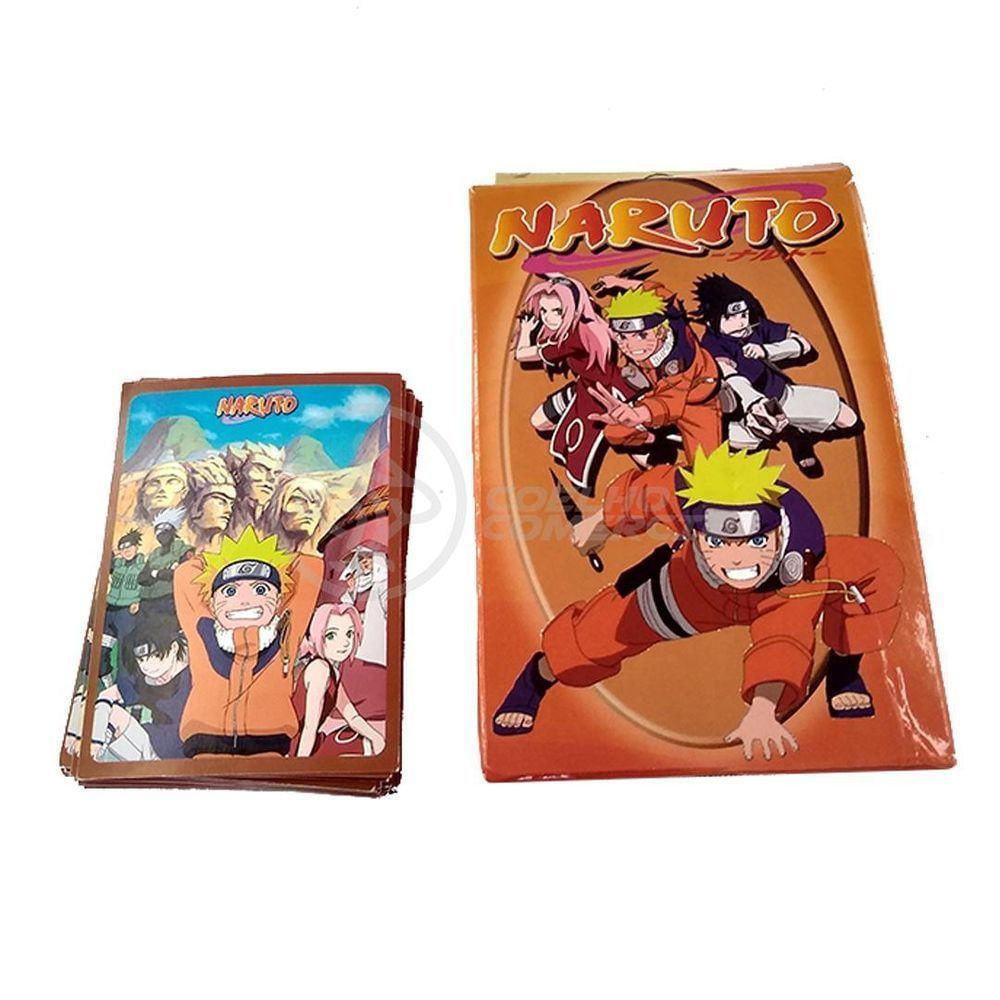 Cartas Batalha Jogo Combate Rank Ninja Naruto Shippuden Moedas Cartas Infantil 50 Cards Cor:Colorido
